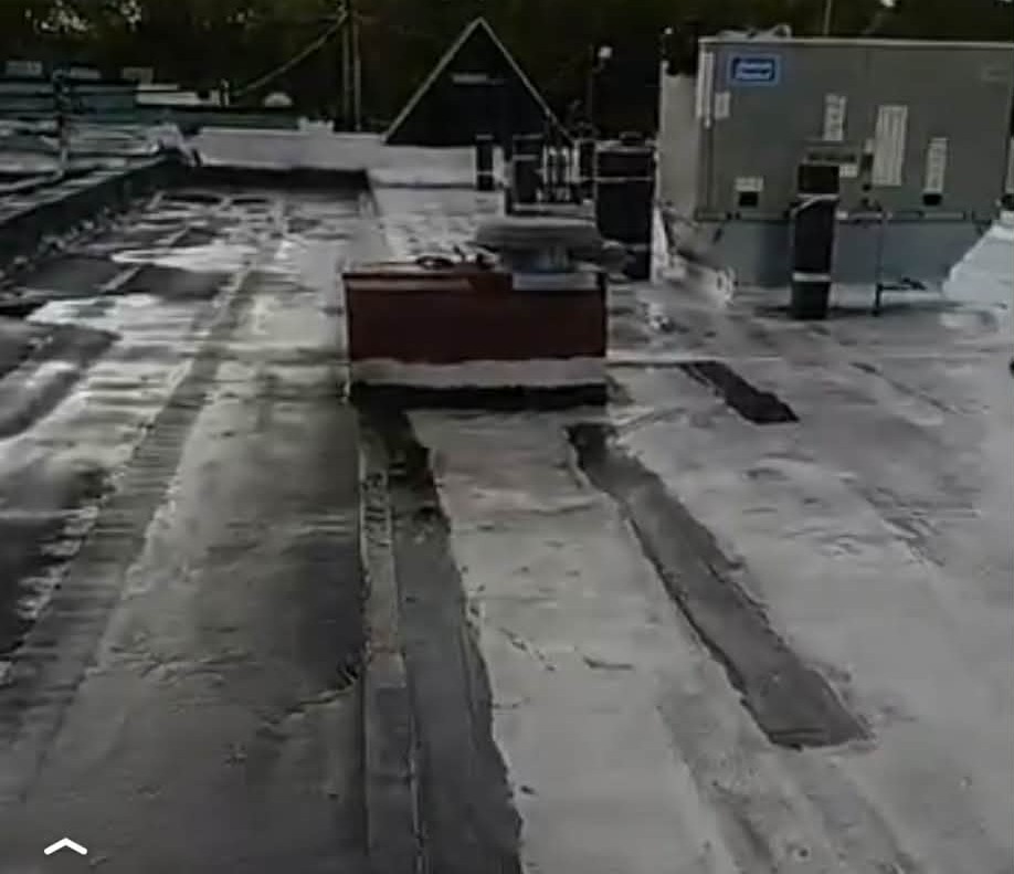 Commercial Flat Roof in Massapequa, NY - before